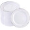 Silver Plastic Plates6.25inch100pcs 1