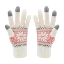 Warm Fleece Outdoor Ski Gloves for Adults Large