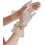 Women's lace tulle mesh gloves, formal solid-color evening 1