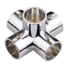 Raccord de tuyau rond pour structure de portant Ă vĂŞtements DIY 5 voies