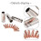 For MB15 15AK MIG Welding Torch Kit Contact Tip Nozzle Diffuser MIG Welding Torch Accessory Kit 0.8mm 6