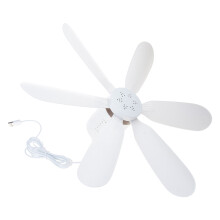USB stropní ventilátor 5V5W6-lopatkový tichý pro kempování