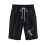 Sorte sportsshorts med lommer til kvinder, XL 4