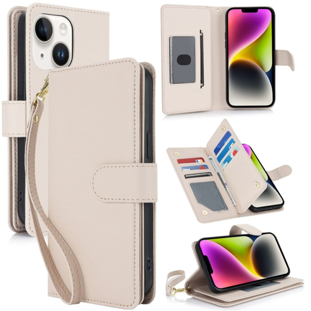 Leather Magnetic Flip Wallet Case For Iphone 14 6.1 Inch 941196015655