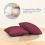 Conjunto de 2 enchimentos para almofadas decorativas quadradas de 45x45 cm (18x18 polegadas). 3