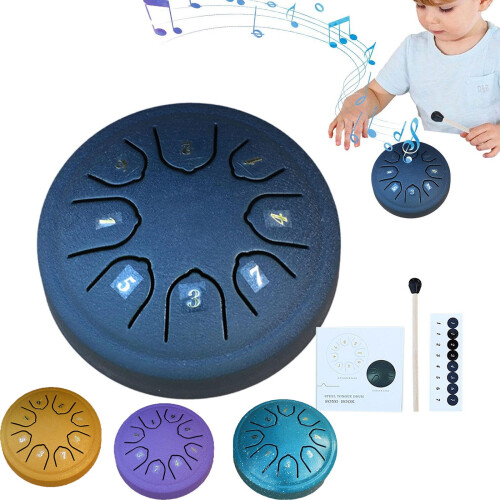 Rain Drum Steel Tongue Drum 8-Note 4.5 Inch