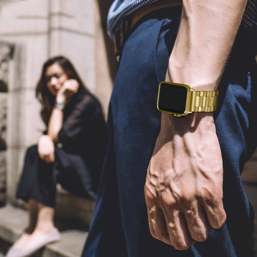 Apple Watch 42mm com pulseira de metal e 2 capas. 2