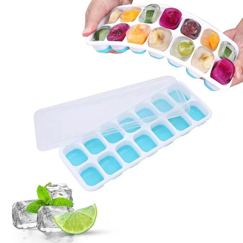 IJsblokjesvorm met deksel PP+TPE14Cubes
