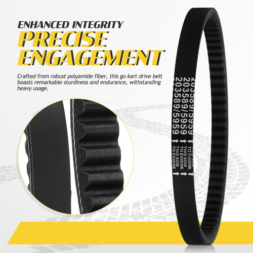 Go Kart Transmission Belt Replacement Black 1