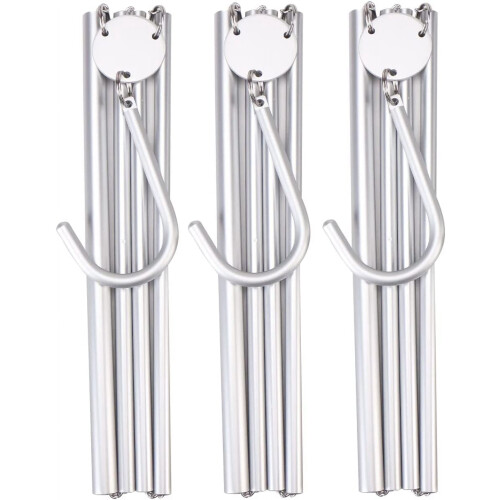 Hopfällbara resegalgar i aluminium, 3-pack