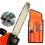Universal Chainsaw Field Sharpening Kit, Chainsaw Chain Sharpener Round Files, Flat File, Handle, Filing Guide 8