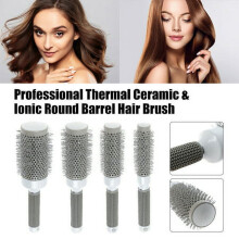 Ceramic Ionic Round Barrel Hair Brush for Blow Drying
