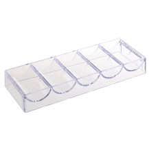 Acrylic poker chip tray storage box stackable