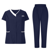 Women's Scrubs Set Navy 3X