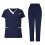 Women's Scrubs Set Navy 3X 1