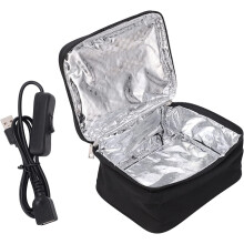 Chauffe-repas portable 20 x 15,5 x 8 cm, USB, pour voiture