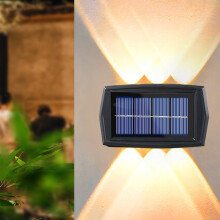 LED-Solar-Gartenstrahler für den Außenbereich, wasserdicht nach IP65 (2 Stück)