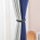 Grey Curtain Tiebacks Handwoven Cotton Rope 2 pcs 7