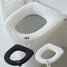 Toilet Seat Covers Elongated, Washable & Reusable Flexible and Stretchy, Universal Toilet Types Easy to Install 16.54*14.57 in