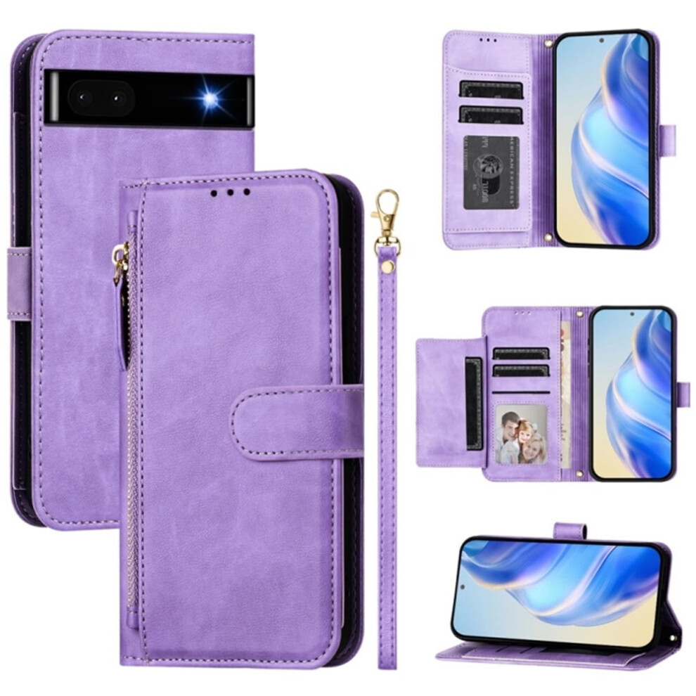 Google Pixel 6A Leather Wallet Case With Multi-Card Slots 9418476979767