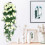 Artificial Rose Garland 36 Inch with Leaves 2 Pack 4