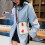 Damen-Handytasche aus Leder mit Katzenmotiv 5