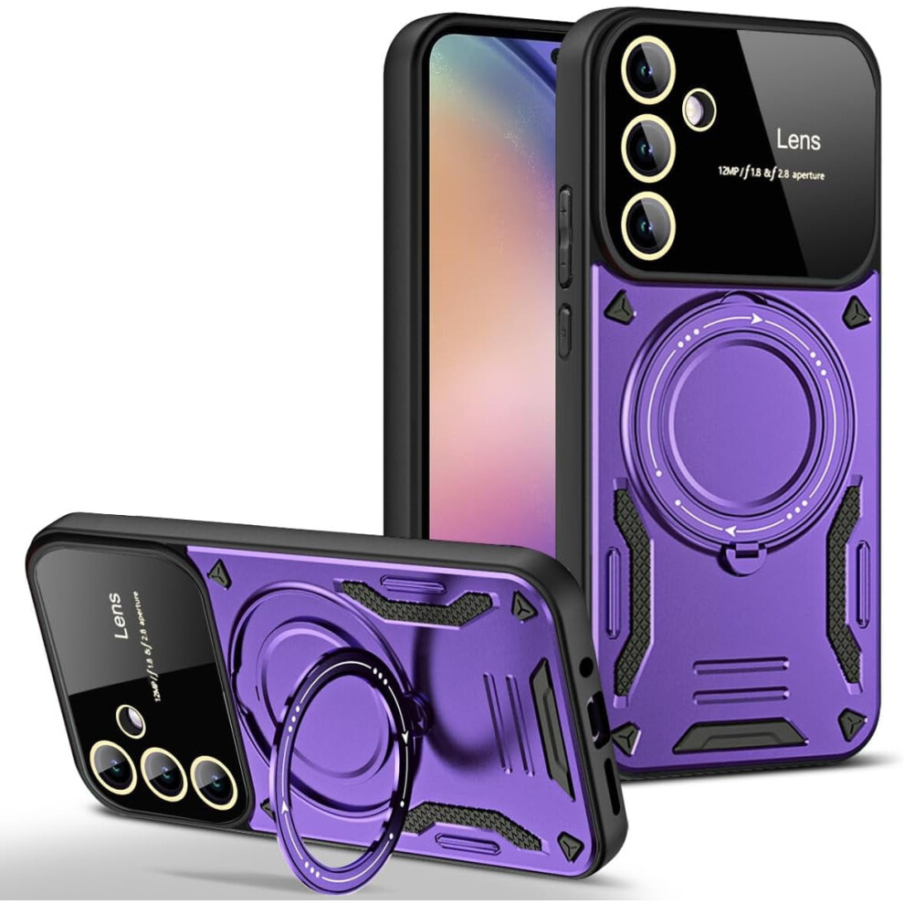 Galaxy S24 Fe Military Dual-Layer Case With Kickstand And 9152228984431