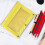 3-Ring Binder Pouch Transparent Zipper Large Capacity 6