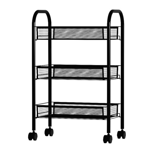 3-stöckiger Rollwagen, schlankes Design, 3 Ablagen 1