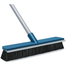 Balai-brosse de 40 cm avec raclette en caoutchouc et manche de 147 cm