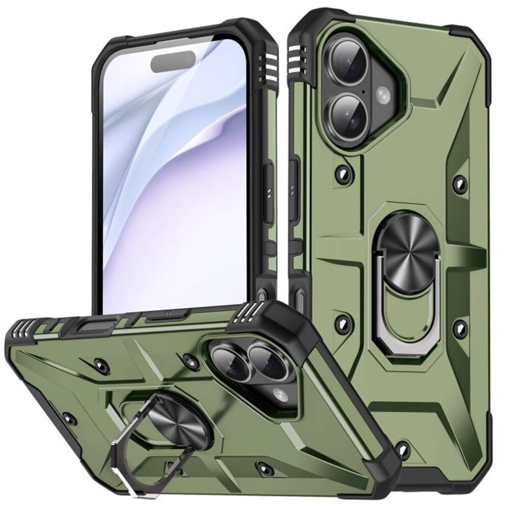 Iphone 17 Magnetic Shockproof Case Olive Drab Green 9418476988769