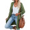 Γυναικείο ελαφρύ πράσινο ζακέτα πουλόβερ Plus Size 8