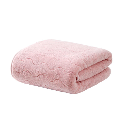 Microfiber Coral Fleece Bath Towel 75 x 35 cm 1