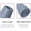 Krukdoppen, robuust, antislip rubber, 3/4 inch 3