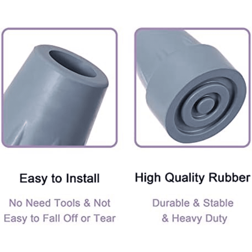 Krukdoppen, robuust, antislip rubber, 3/4 inch 2