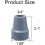 Krukdoppen, robuust, antislip rubber, 3/4 inch 6