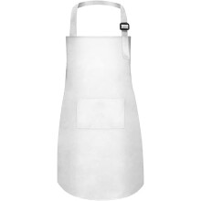 Kids apron set waterproof stain-resistant XL white