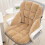 Chair Cushion Khaki 20x18 Inch Thickened Textured 4