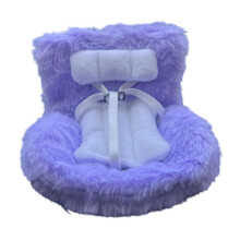 Doll Car Seat for 17cm Dolls with Air Vent Clip White