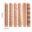 Set van 6 Wood Clay Modeling Pattern Rollers Kit, Clay Rolling Pin Textured Hand Roller Houten Handvat Aardewerk Tools Set 7