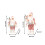 Santa Claus Plush Figurine Pink Robe 1 pc 7