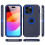 Capa para iPhone 15 Pro Max com protetor de tela e lente na cor preta. 8