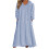 Women's Bathrobes Solid Color Hooded Light Blue 1