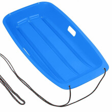 Blue plastic sled toboggan 36 inch with handles