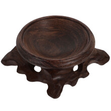 Présentoir sphérique en bois avec socle robuste
