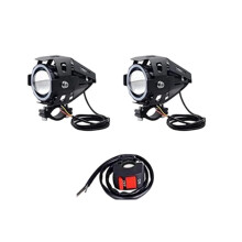 Car Work Fog Light U7 Angel Eyes Headlight DRL Spotlights Auxiliary Bright LED Bicycle Lamp Accessories