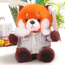 Raccoon Plush Toy with Dressing Clothes 1pc