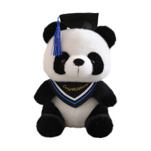 Graduation Panda Plush Toy with Cap and Gown 12 Inches