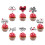 Valentine's Day Cake Inserts 12 pcs 6