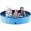 Foldable Dog Bath Pool Blue 63 inch 1
